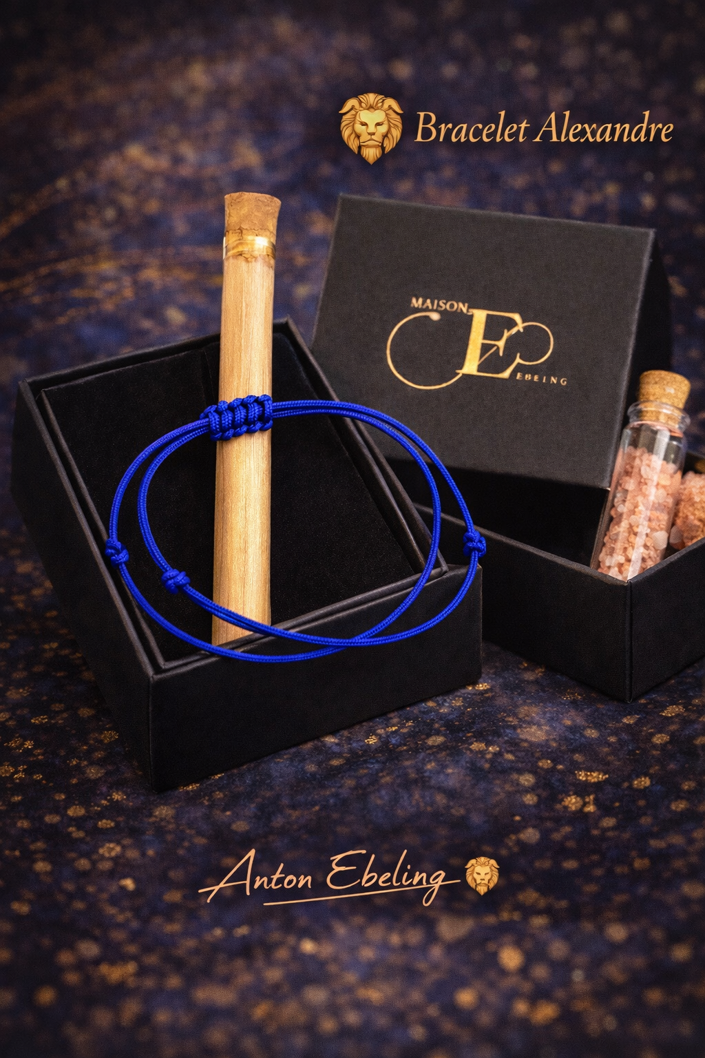 Bracelet Alexandre + Sel – Bracelet énergétique magnétisé pour la confiance en soi | 22,90 €